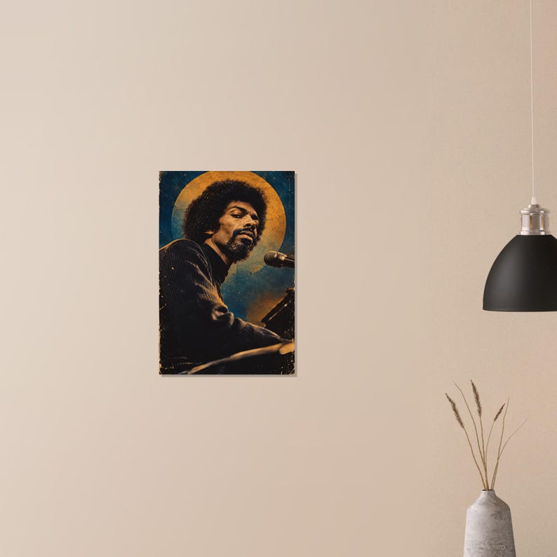 Gil Scott-heron Poster, Revolutionary Poetry Art, Civil Rights Icon ...