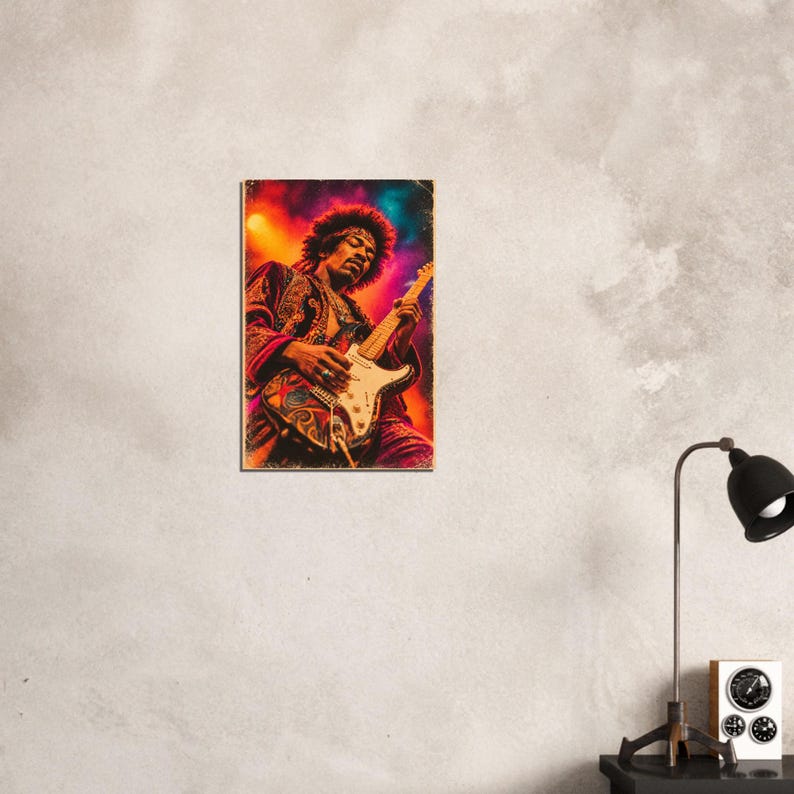 Jimi Hendrix Civil Rights Poster, Legendary Rock Music Art, Iconic ...