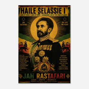 Haile selassie poster - Etsy 日本