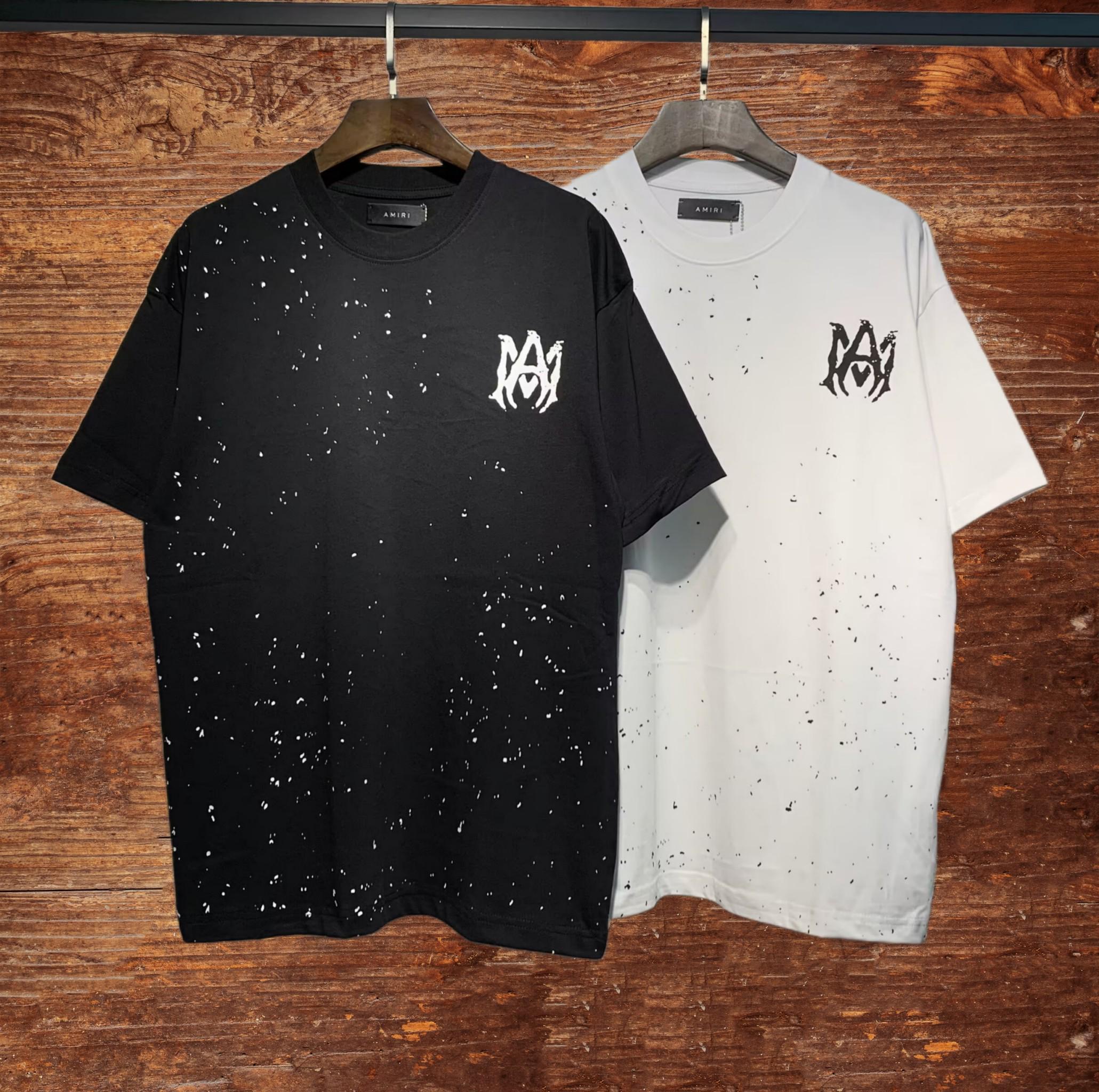 【AMIRI】カジュアルにぴったり☆100％コットンTシャツ AMIRI Tシャツ ブラック 100%コットン - メルカリ