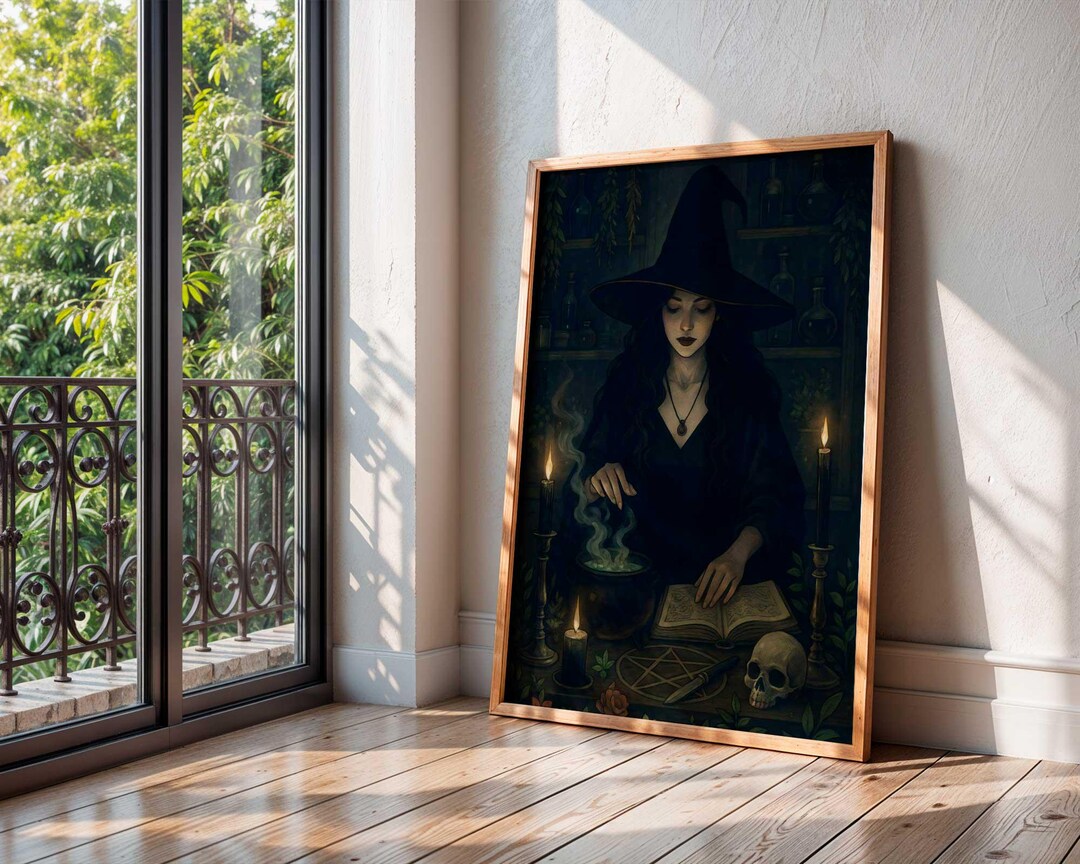 Dark Witch Ritual Art – Occult Altar Printable | Witchcore Spiritual ...