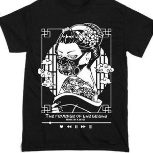 Revenge geisha yokai oni t-shirt black 3eyes goth gothic alternative clothing manga otaku