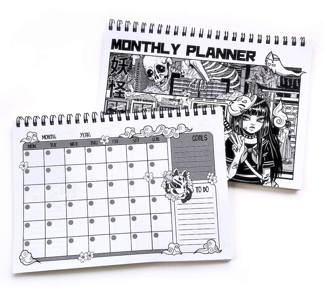 Monthly Planner Physical to Do List Memopad Notepad Stationery Japanese ...