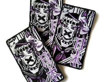 Embroidery iron Patch patches sukeban japanese schoolgirl weirdos goth grunge tokyo
