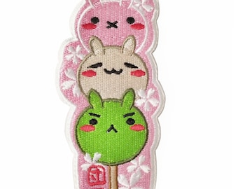 Embroidery iron Patch patches kawaii dango japanese food Harajuku