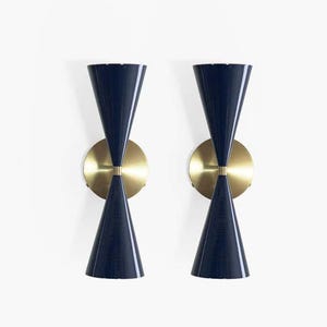 Antique Brass Wall Sconce: Mid-Century Modern Adjustable Lamp