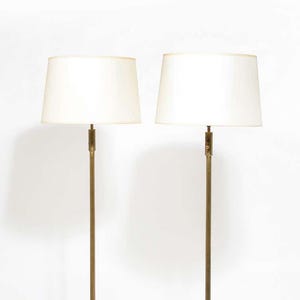 Brass Floor Lamps France 1960&#39;s Solid Modernist Brass Floor Lamp With Glass Handle by Bakalowits Vienna Bedroom Floor lamp