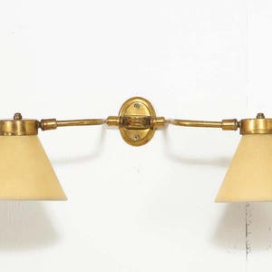 Mid-Century Modern Brass Wall Sconce - Double-Jointed Arm - 1960s France