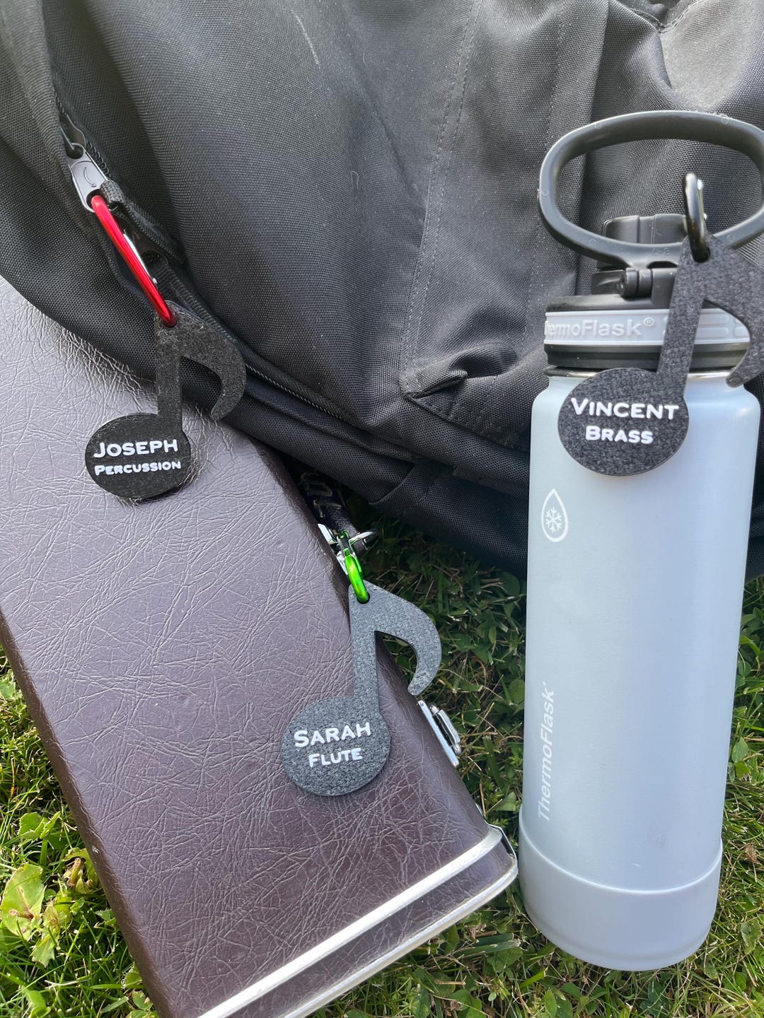 Personalized Musical Note Name Tag - Water Bottle Name Tag-custom Tags ...