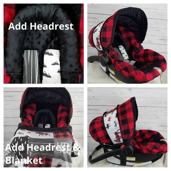 Baby Car Seat Cover Moose Infant Lumberjack