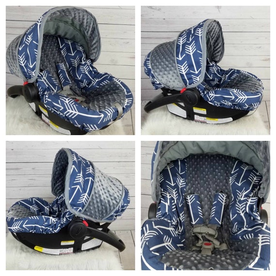 Baby Boy Car Seat Cover Set Navy Arrows By Covers Jill Free Strap
