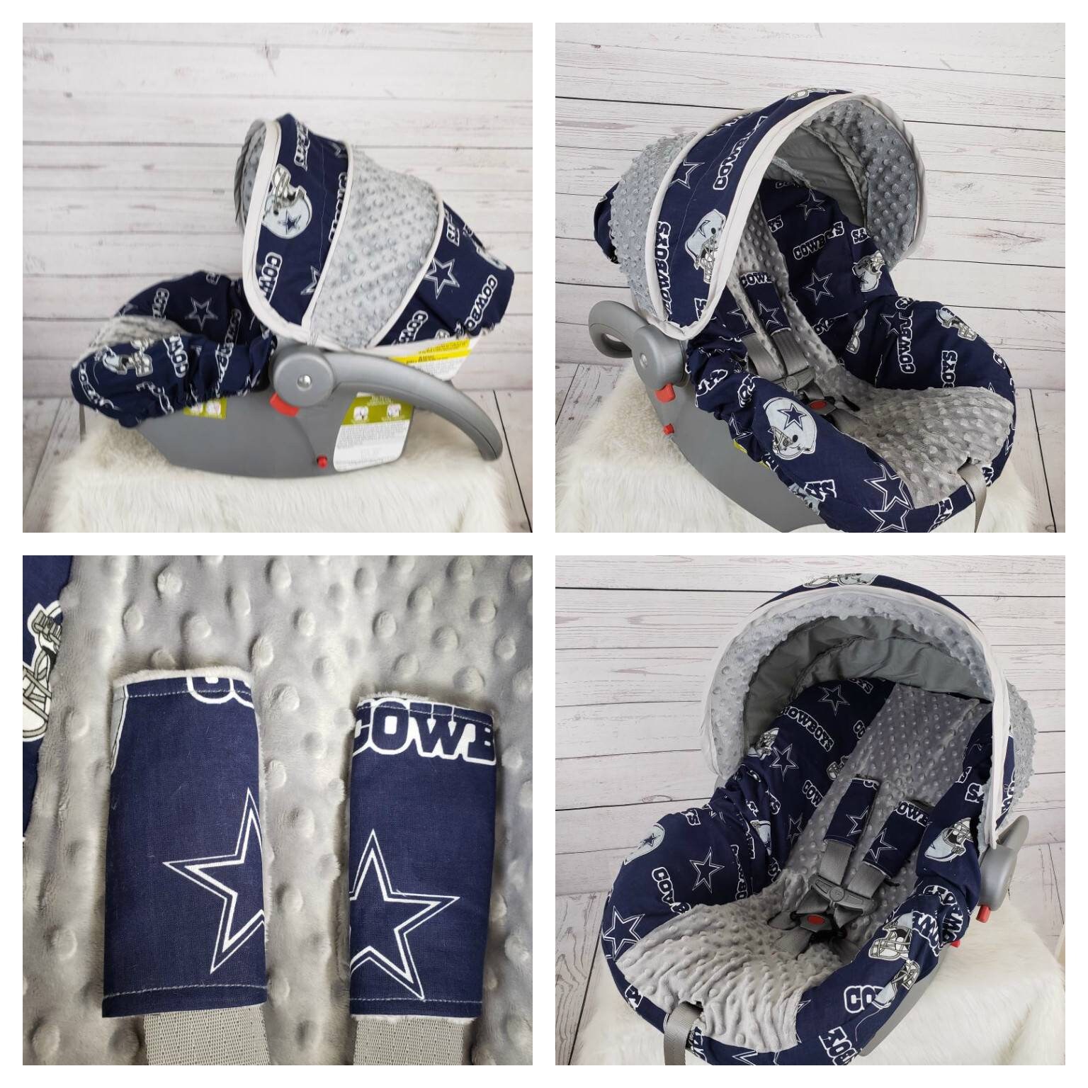 Baby Boy Infant Car Seat Cover Dallas Cowboys Car Seat Etsy