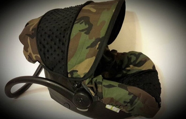 Camo Infant Car Seat Cover Baby Boy Camouflage Covers Comes With Free Reversible Strap