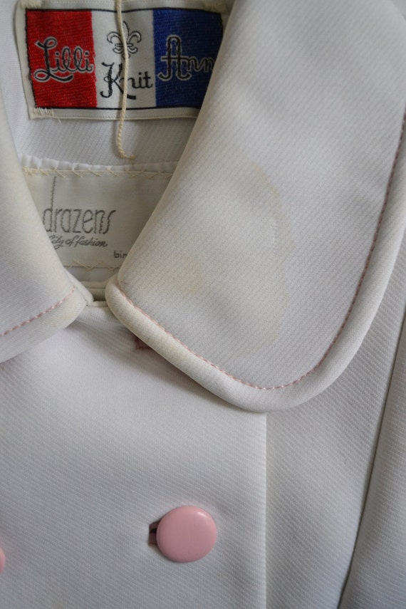 1960s White Lilli Ann Knits Three Piece Suit Size… - image 5