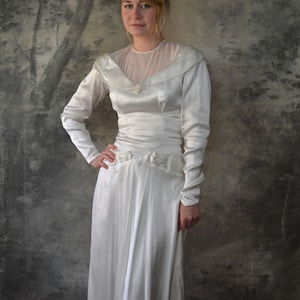 40er Jahre Stil Brautkleid