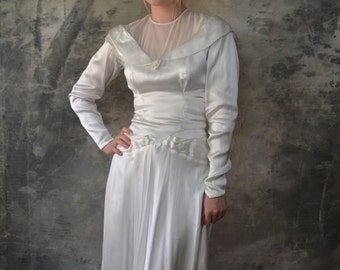 40er Jahre Stil Brautkleid