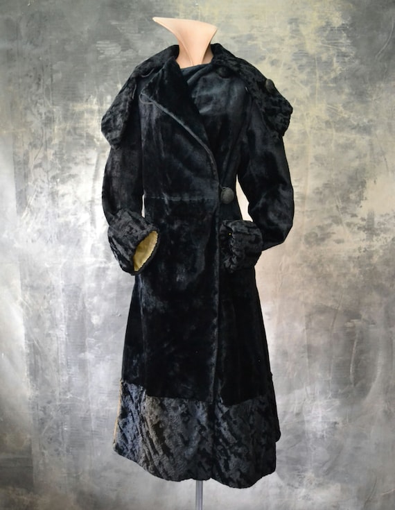 Edwardian Mohair Velvet Coat