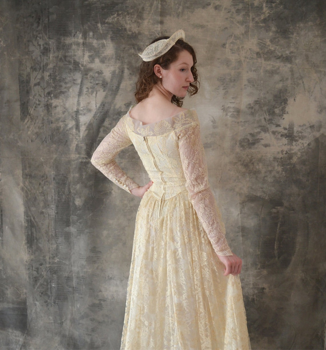 1950s Lace Wedding Gown - Etsy