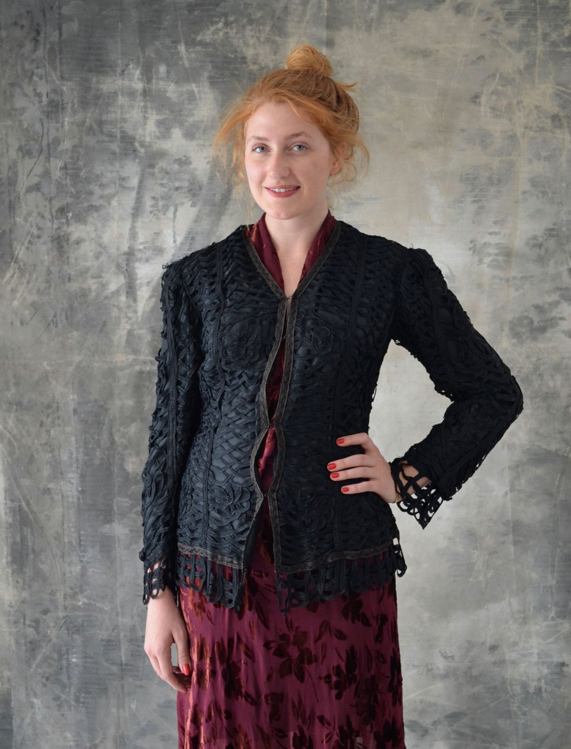 ジャケット・アウター Ribbon Attacthed Black Jacket Ribbon Attacthed Black Jacket