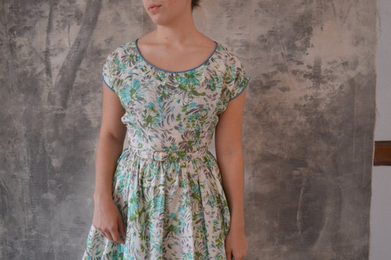 1950s Silk Dress size S - image 3