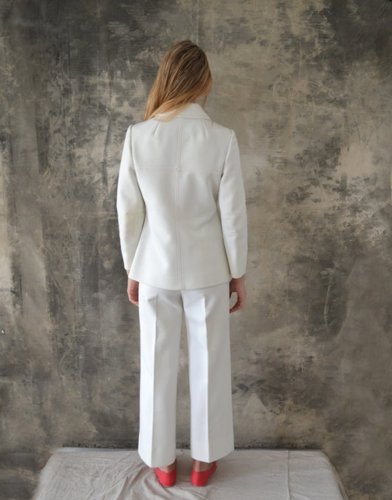 1960s White Lilli Ann Knits Three Piece Suit Size… - image 3