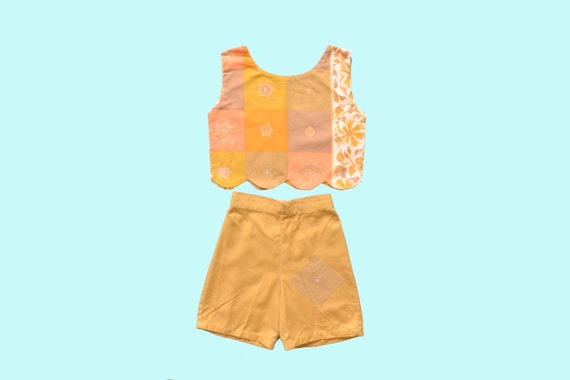 1950s Two Piece Orange Play Set