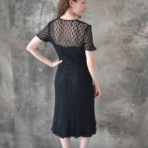 1940s Black Lace Dress image 2