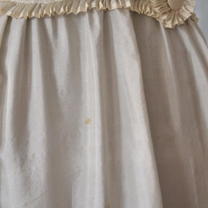 Edwardian White Silk Dress size S image 5