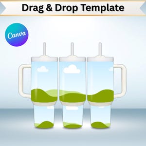 40-oz Tumbler Template Canva, Editable 40oz Tumbler Mockup Canva Tumbler, Drag and Drop Canva Frame Mockup, Tumbler Mockup Canva, Download
