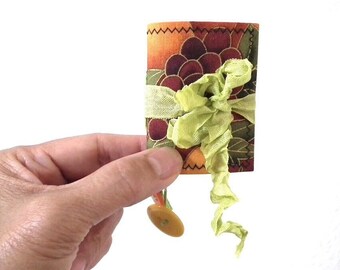 2" x 2.5" Fall-Autumn Themed Micro Journal.  80 pages.  Mini Journal.  Tiny Journal.  Small Journal.  Naked Journal.  5280 Bliss.