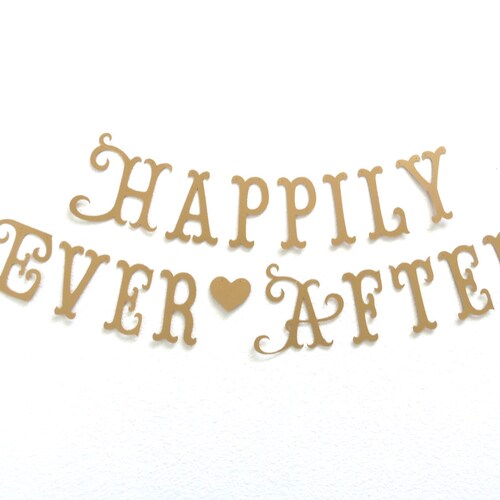 HAPPILY EVER AFTER Banner. Etsy's Pick. Bridal Shower. | Etsy