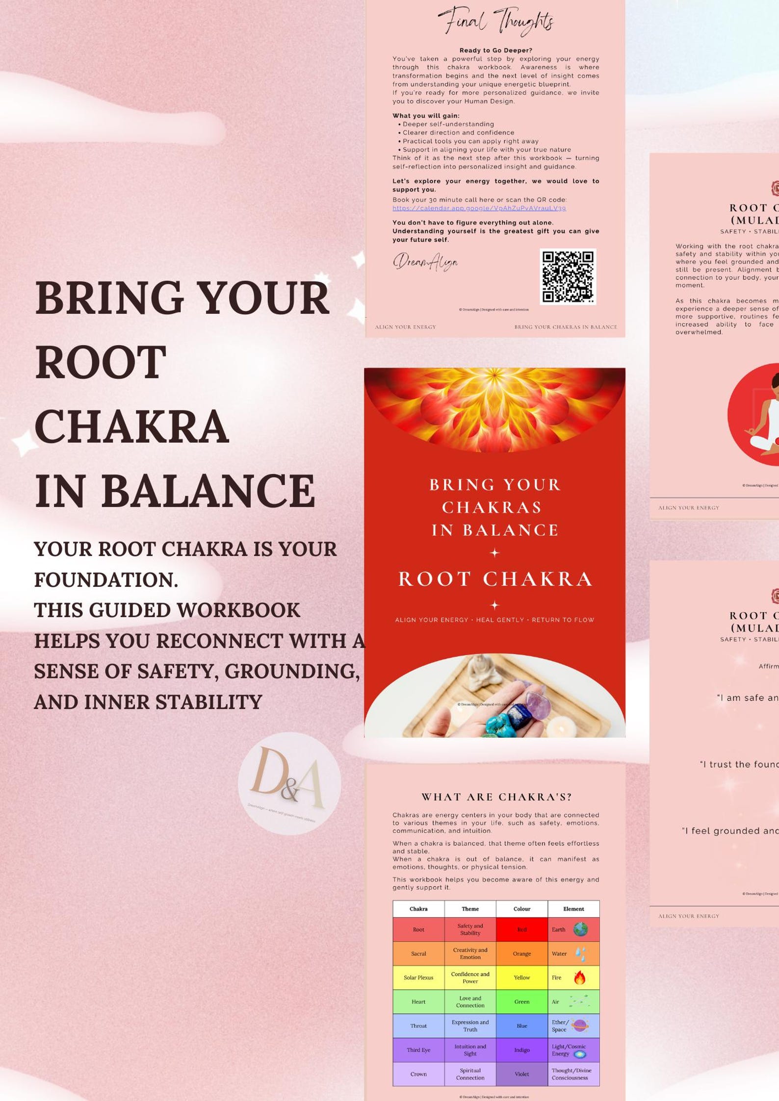 Root Chakra Workbook | Grounding, Safety & Stability Healing ...