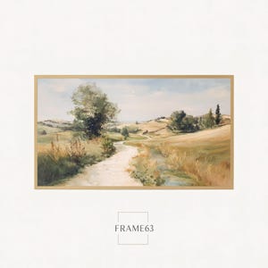 Tuscan Landscape Art for Samsung Frame TV: Golden Fields (Digital Download, 4K JPG)