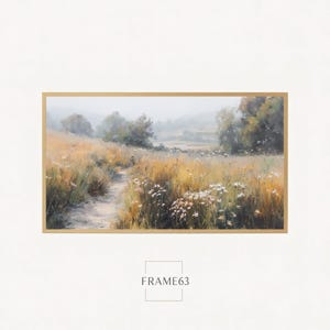 Samsung Frame TV Art: Golden Field Landscape (4K Digital Download)