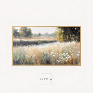 Samsung Frame TV Art: Golden Meadow Landscape (Digital Download, 4K JPG)