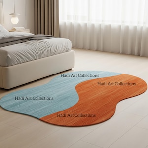 Hand Tufted Modern Rug Irregular Wool Area Rugs For Livingroom Bedroom Kitchen Nursery Entryway Office 5X8 6X9 8X10 9X12 10X14 Custom Rug