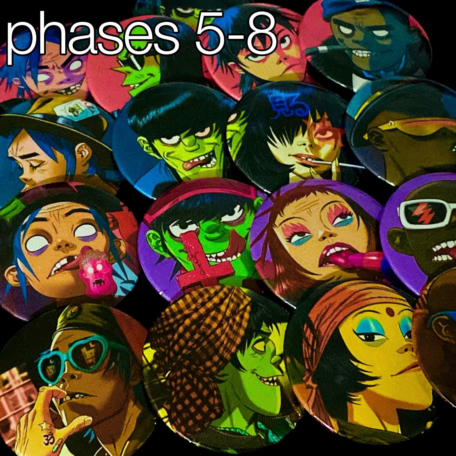 Peechy & Gorillaz 等 CD16枚セット Phases 5-8 Gorillaz Pins Sets of 4 - Etsy
