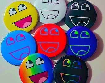 Retro Epic Face Meme 2010s Pins