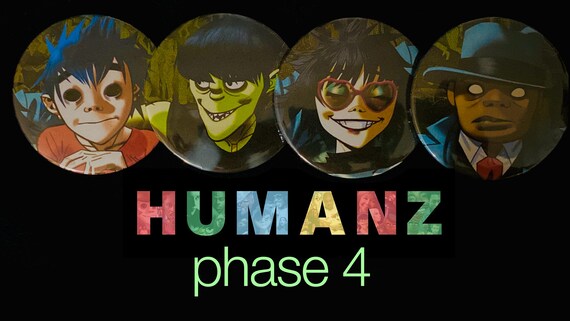 Phases 1-4 Gorillaz Pins Sets of 4 - Etsy
