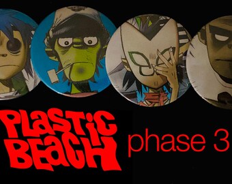Phases 1-4 Gorillaz Pins Sets of 4 - Etsy