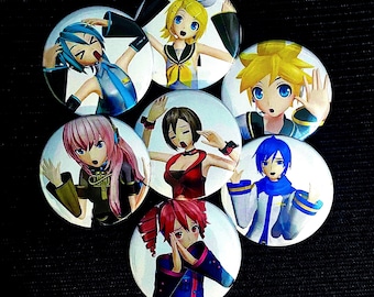 Project Diva X Photo Studio Pins/Pinback Buttons (Vocaloid)