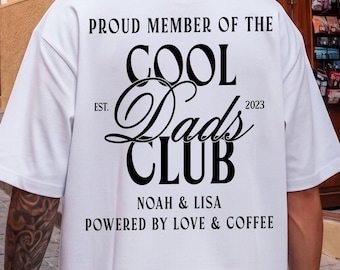 Persinalized Cool Dads Club Shirt, Father's Day Gift For Dad, New Dad Shirt, Gift For Cool Dad