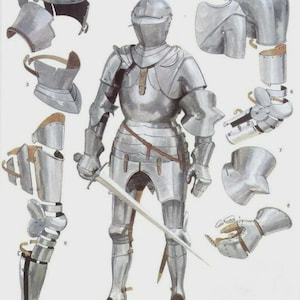 Medieval   15th Century Medieval Gothic Armour Suit ~ Battle Warrior full Body Armor  Halloween Costume