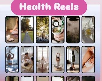 2100+ Wellness & Health Reels | Vertical Video Bundle 4K | PLR MMR | For Instagram, TikTok, YouTube | Reel Templates