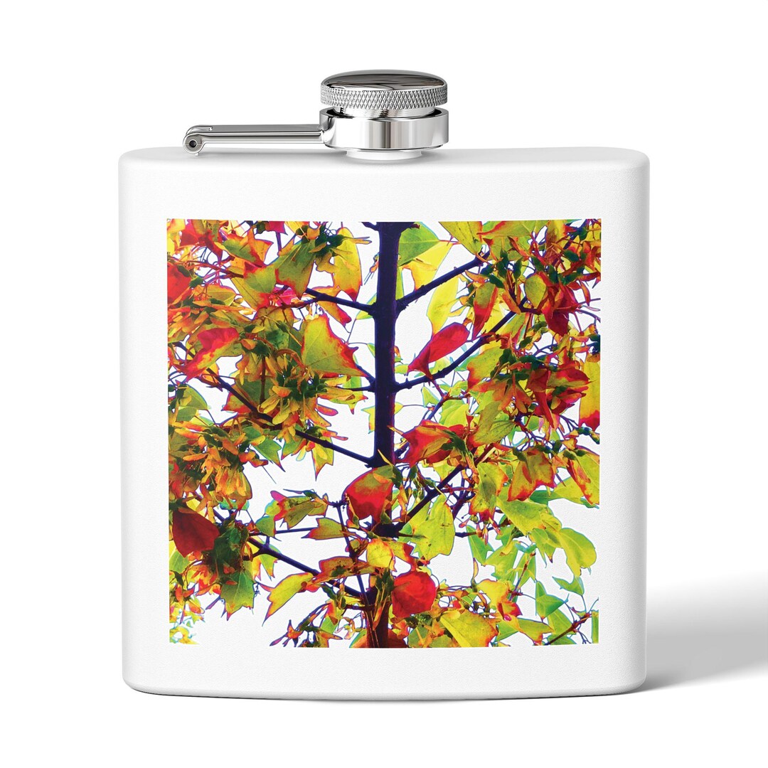Maple Stainless Steel Flask, 6oz - Double-wall Insulation for Hot or ...