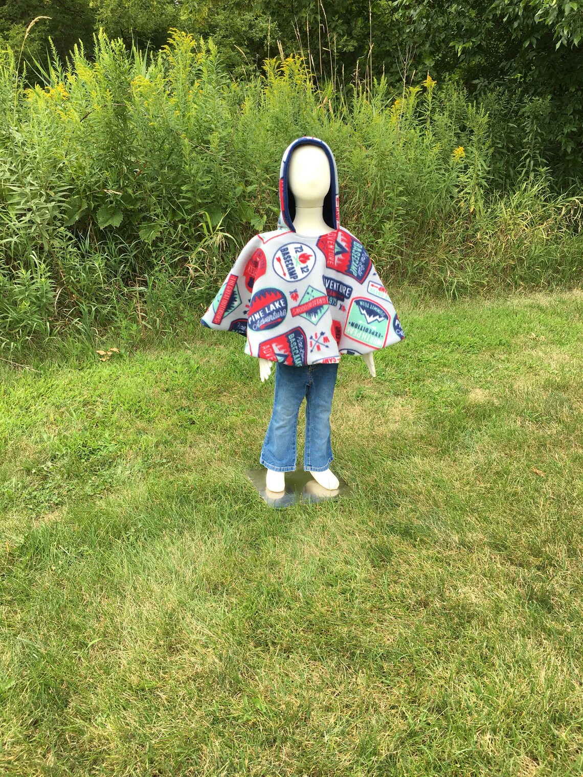 Car Seat Poncho Children's Fleece Poncho Reversible Etsy
