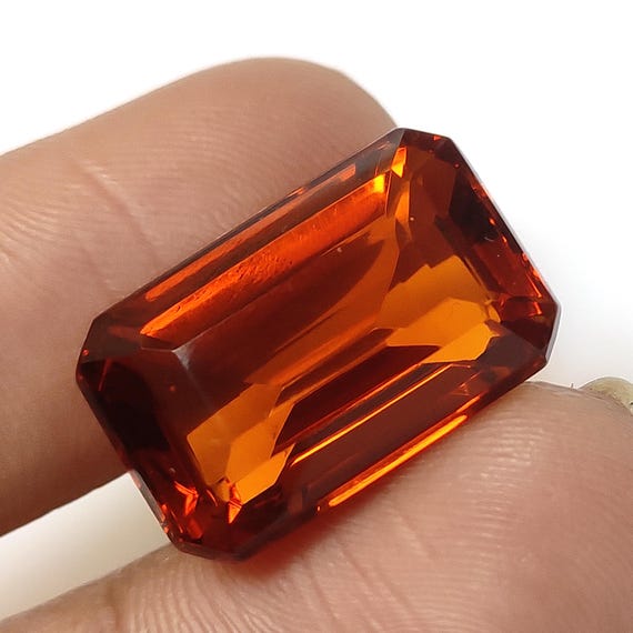 Orange Hessonite Garnet Gemstone: AAA+ Quality Loose Stone