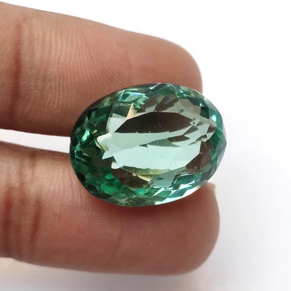 Faceted Oval Aquamarine Gemstone: 24.85 Carat Loose Stone, 14x20mm