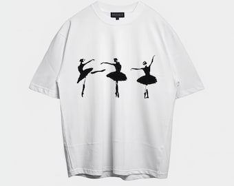 Camiseta con silueta de bailarina de DEVOUT / Camiseta de danza de ballet