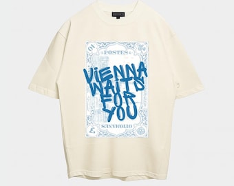 Camiseta de viaje "Viena te espera" / Camiseta retro de postal europea